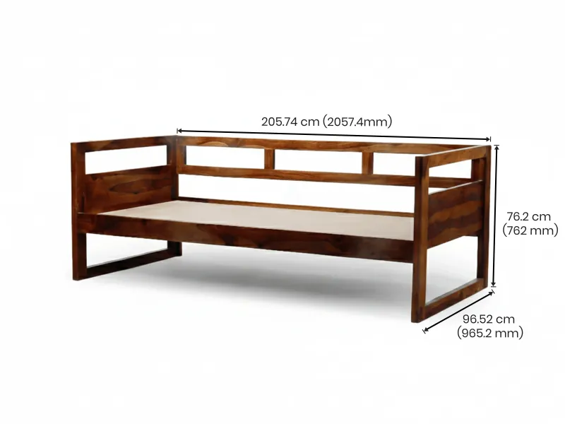 Hugo Solid Wood Sofa Cum Bed